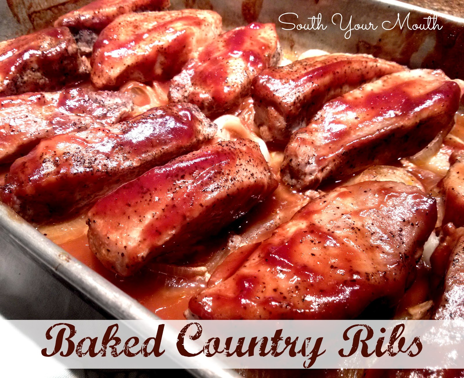 What is a recipe for country-style baked ribs?